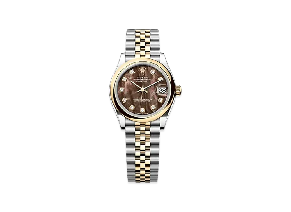 ROLEX Datejust 31mm Oystersteel & Yellow Gold 278243 "Black Mother-of-Pearl"