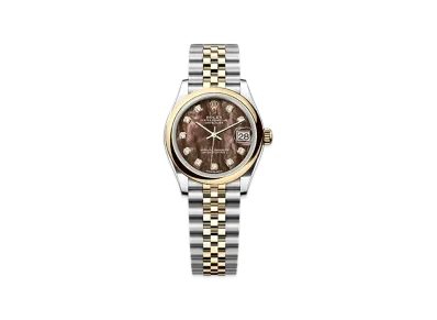 ROLEX Datejust 31mm Oystersteel & Yellow Gold 278243 "Black Mother-of-Pearl"