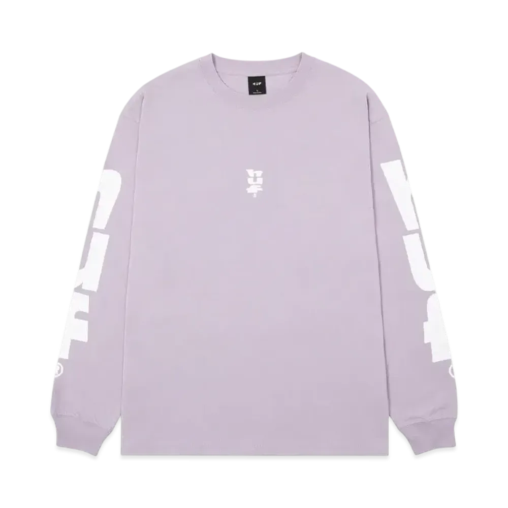 HUF Megablast Stretch LS Tee "Dust Purple"