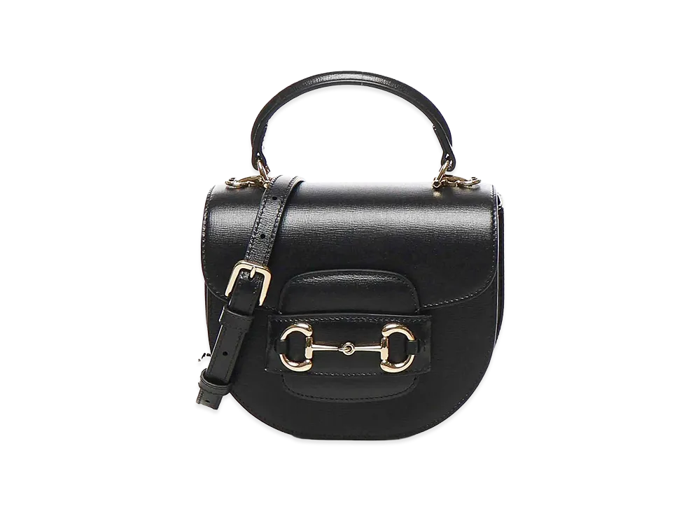 GUCCI Women's Horsebit 1955 Mini Hand Bag "Black"