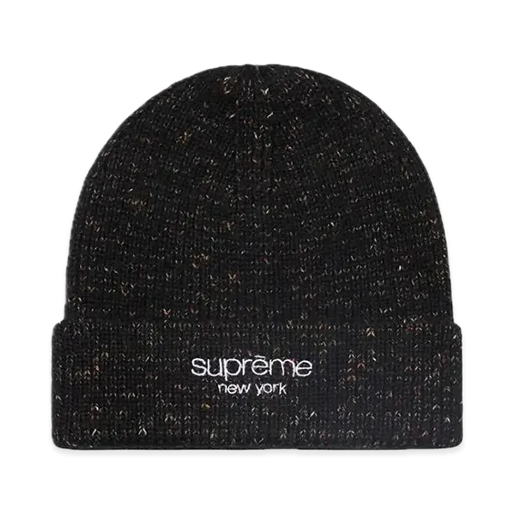 Supreme Rainbow Speckle Beanie "Black"