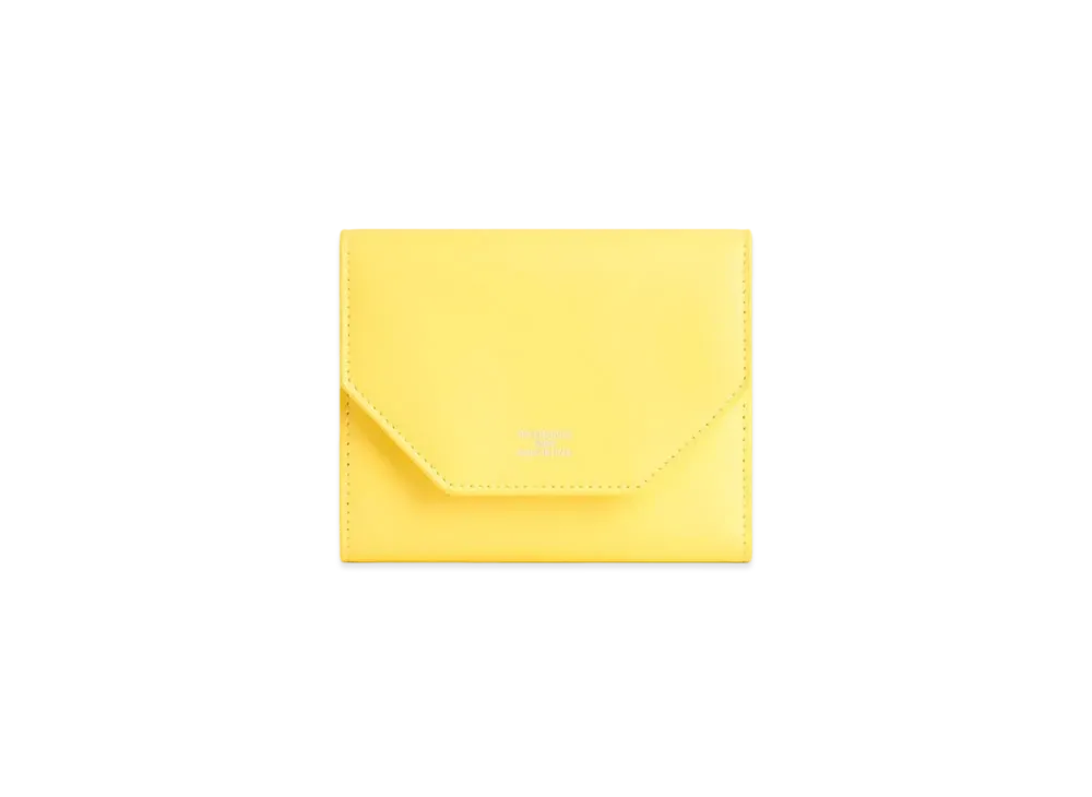 BALENCIAGA Envelope Bifold Wallet Smooth Calfskin "Yellow"