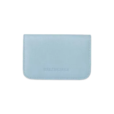 BALENCIAGA Essential Mini Wallet "Bluegrey"