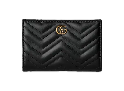 GUCCI GG Marmont wallet "Black Leather"