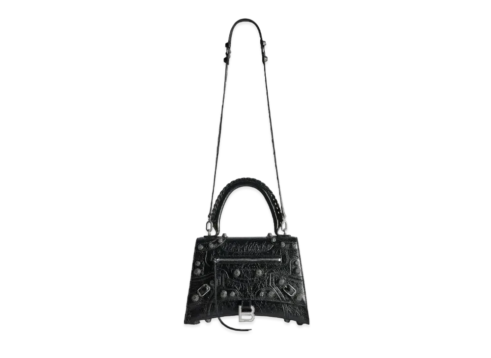 BALENCIAGA Hourglass X Le Cagole Medium Handbag "Black"