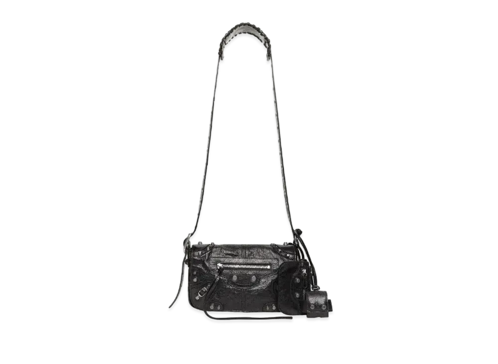 BALENCIAGA Le Cagole Mini Flap Bag "Black"