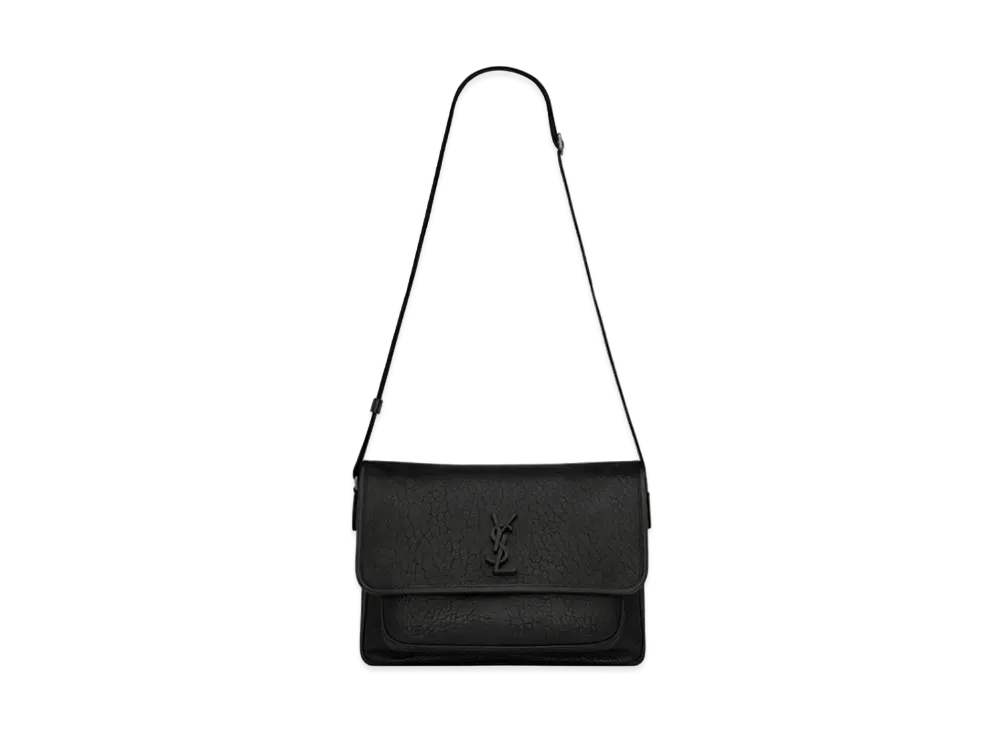 Saint Laurent Niki Messenger in Grained Leather "Black"
