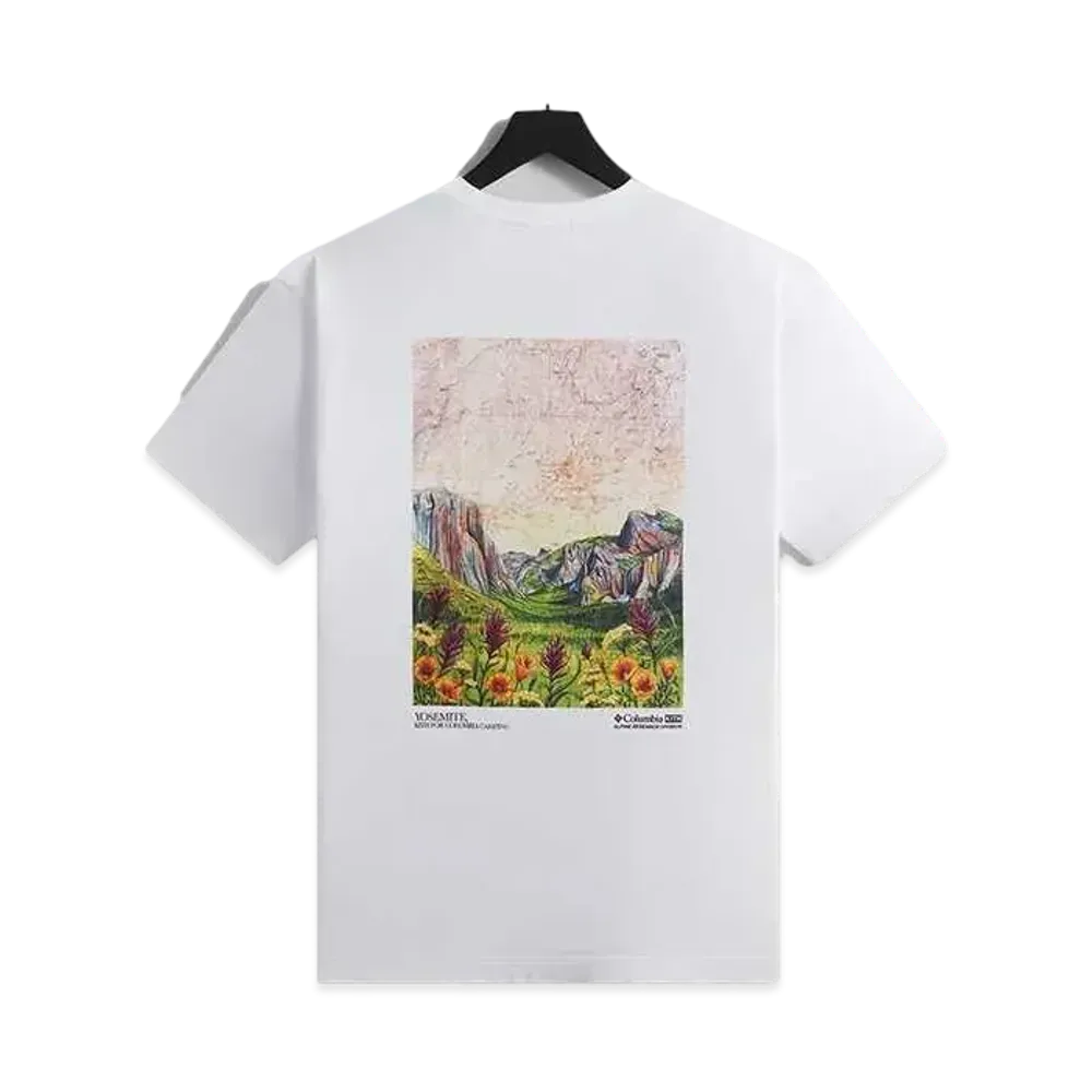 Kith x Columbia Yosemite Classic Logo Tee "White"