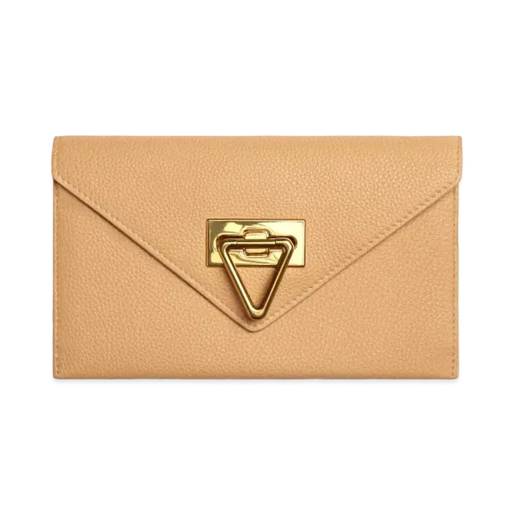 Bottega Veneta Flap Wallet "Almond"