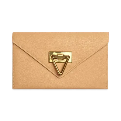 Bottega Veneta Flap Wallet "Almond"