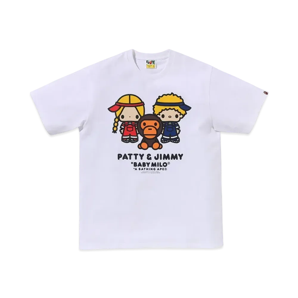 A BATHING APE Baby Milo x Patty&Jimmy Tee "White"