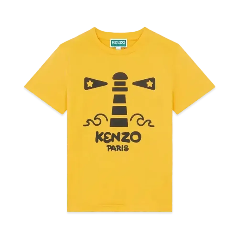 KENZO 'SAILOR' Cotton T-shirt "Golden Yellow"