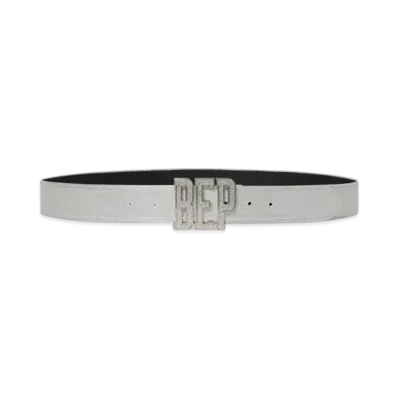 BlackEyePatch Glittered Letters Belt "Silver"