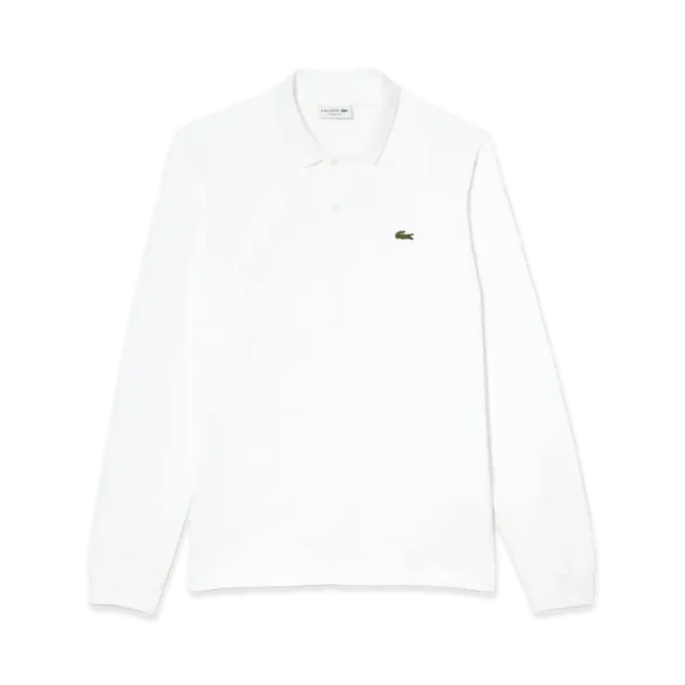 LACOSTE Original Fit Long Sleeve Polo Shirt "White"
