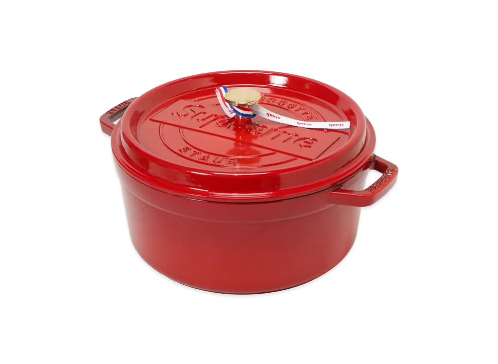 Supreme x Staub Round 5.5 Qt. Cocotte "Red"