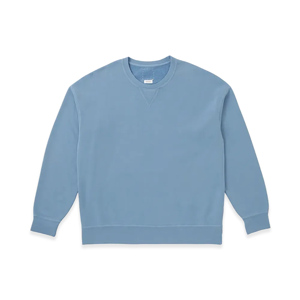 visvim Jumbo SB Sweat L/S DMGD "LT.Blue"