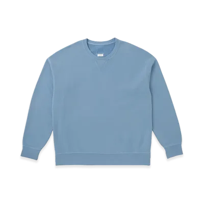 visvim Jumbo SB Sweat L/S DMGD "LT.Blue"