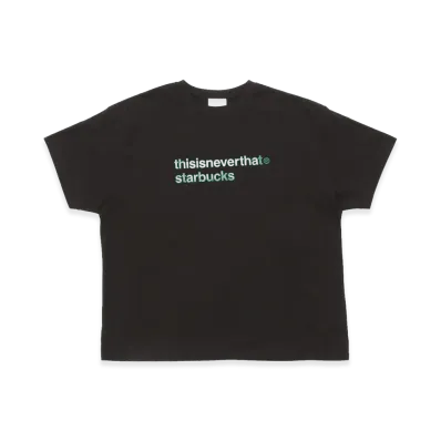 STARBUCKS x thisisneverthat S/S T-Shirt "Off Black"