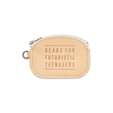 HUMAN MADE Leather Coin Case "Beige"