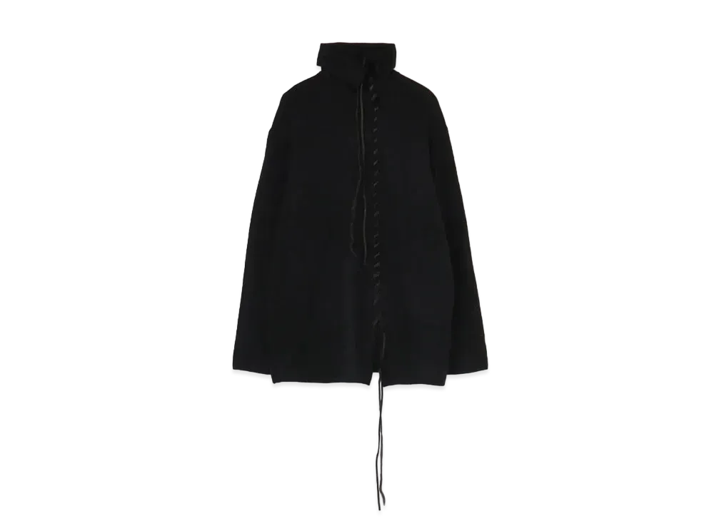 Yohji Yamamoto Pour Homme 5G PLAIN STITCH LEATHER STRAP STRING TURTLE "Black"