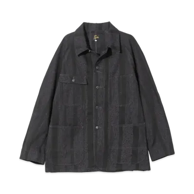 NEEDLES Coverall- 10oz Denim / Python Jacquard "Black"