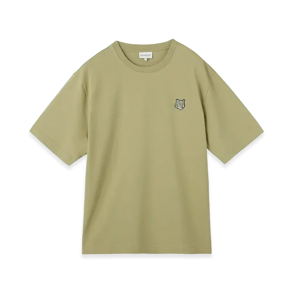 Maison Kitsune Bold Fox Head Patch Oversized T-Shirt "Canvas"