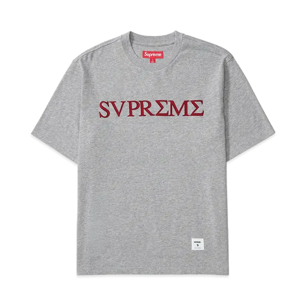 Supreme Greek S/S Top "Heather Grey"