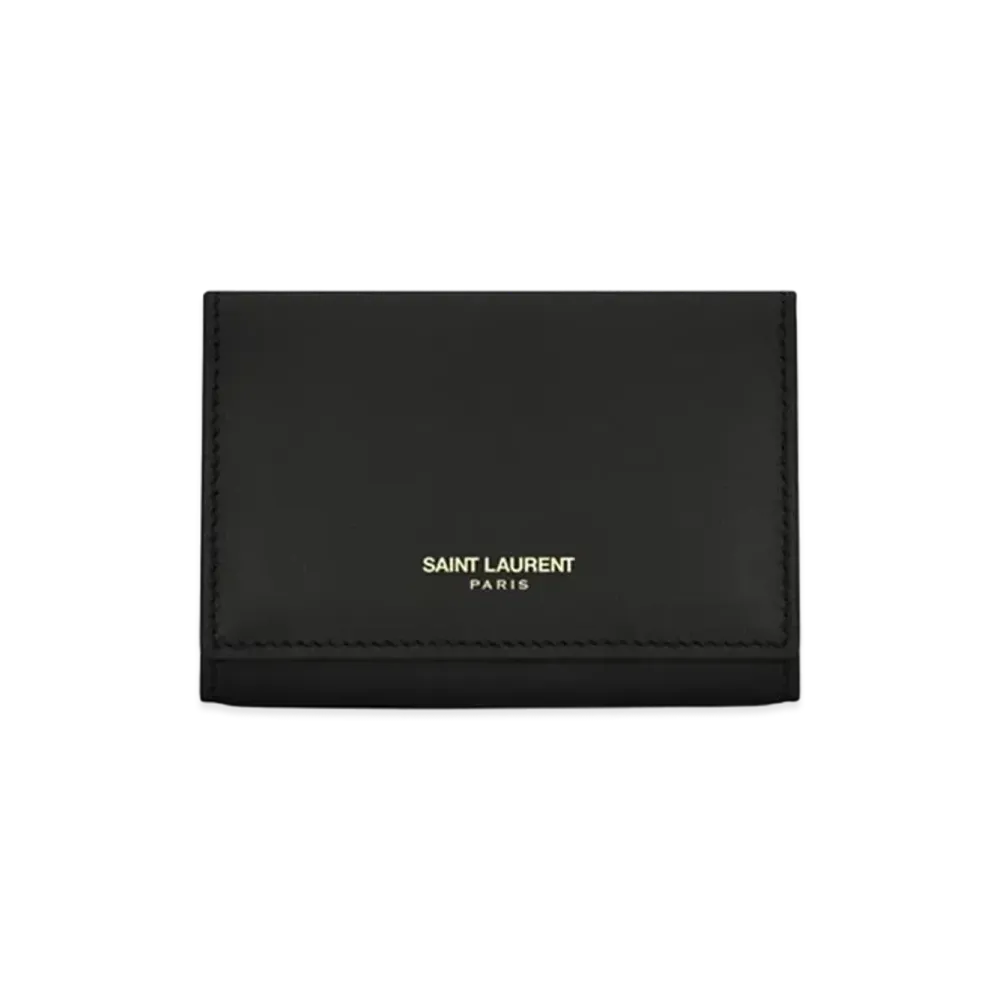 Saint Laurent Key Pouch In Smooth Leather "Black"
