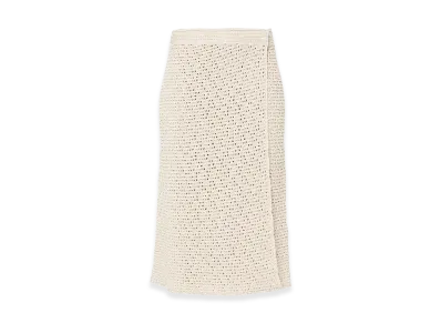 Bottega Veneta Women's Sand Crochet Skirt "Beige"