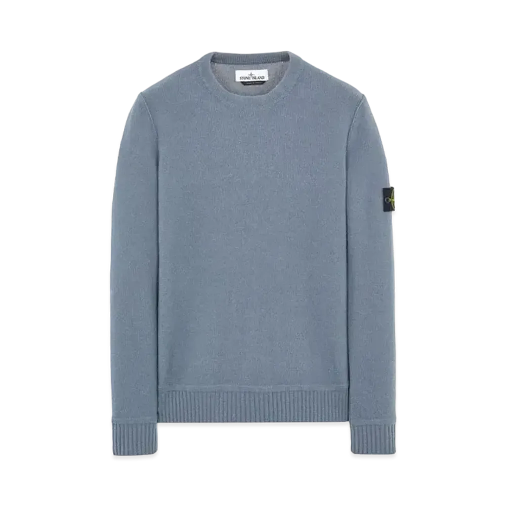 Stone Island 577B6 GEELONG WOOL "Pastel Blue"