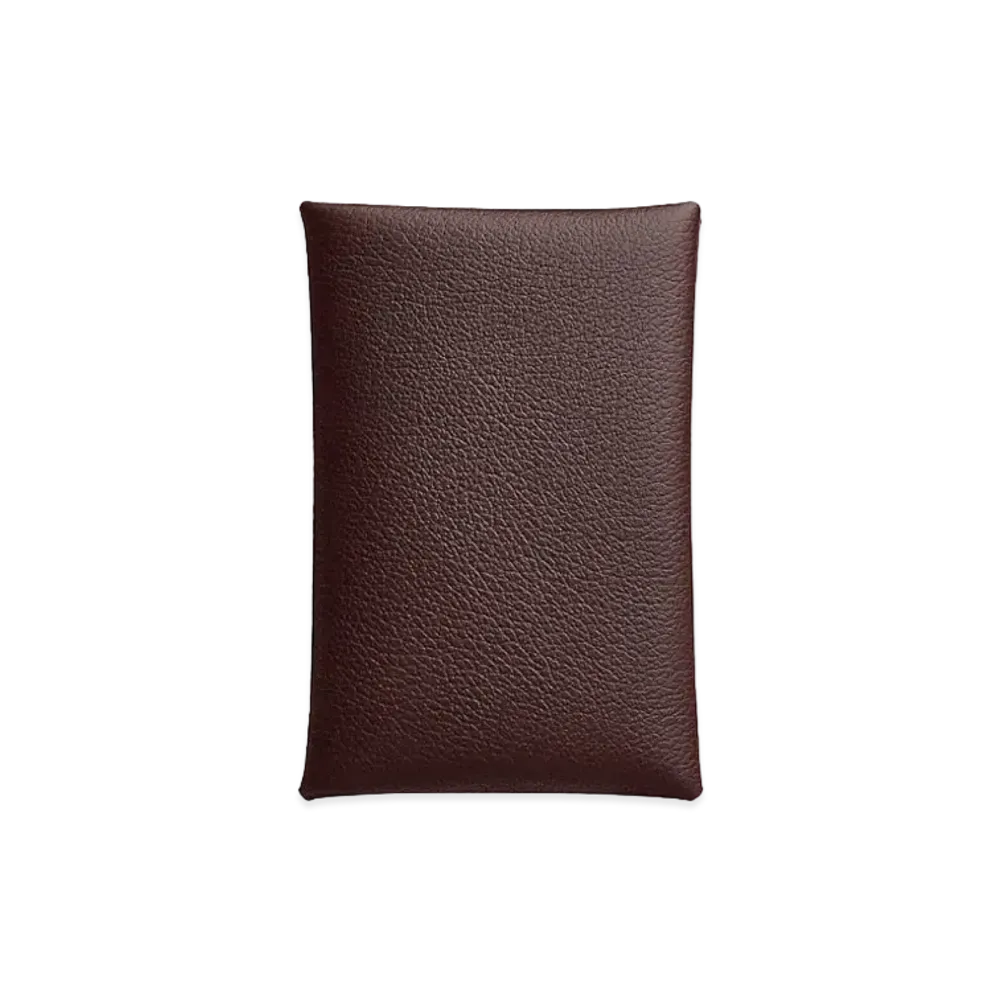 Hermes Calvi Verso Card Holder "Rouge Sellier/Rouge Serie/Rouge H"