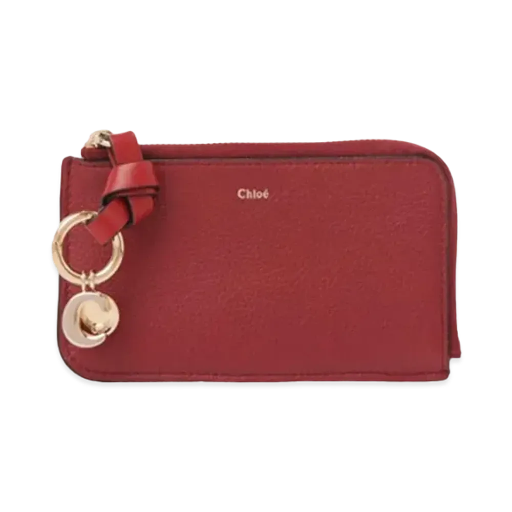 Chloe Alphabet Coin Purse "Deep Claret"