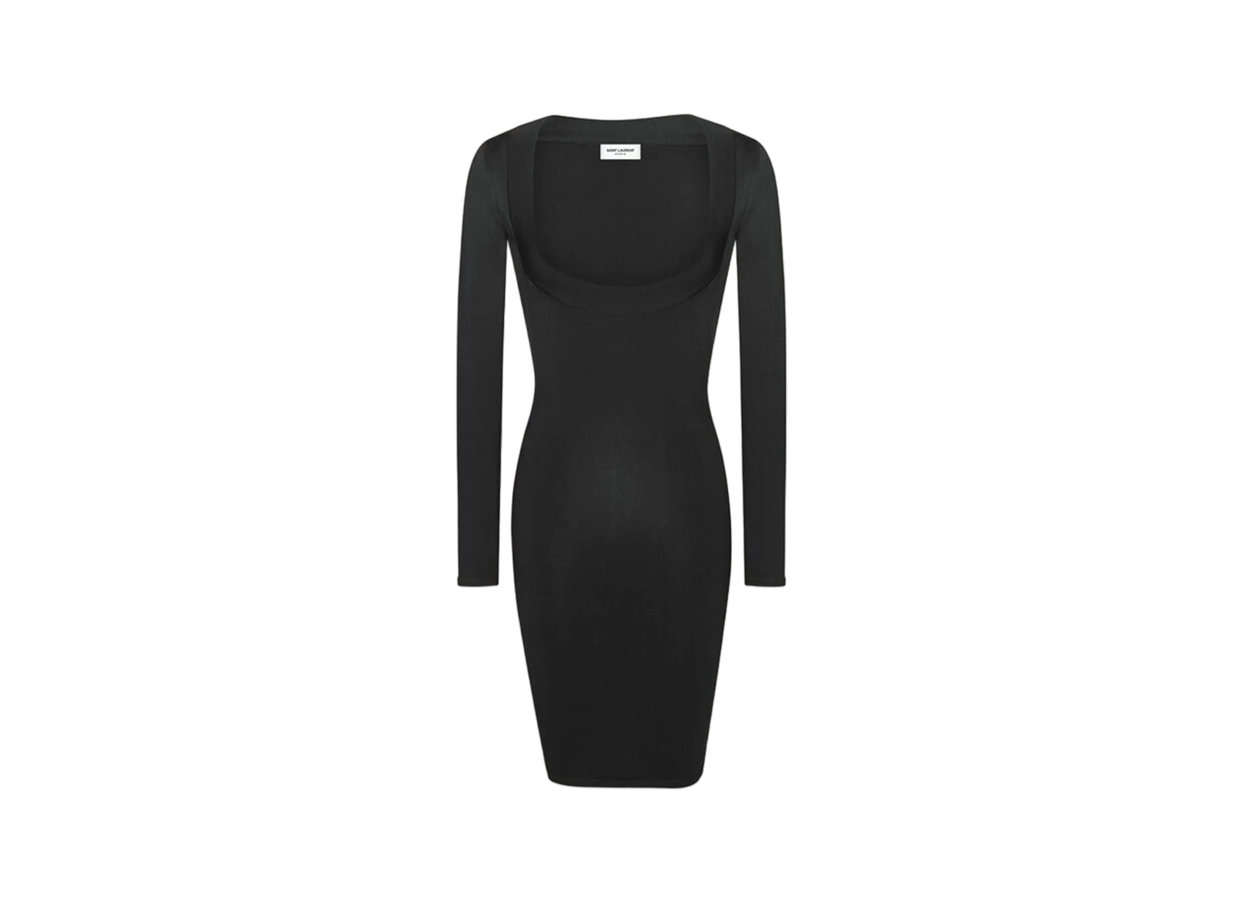 Saint Laurent Women's Decollete Dress in Knit "Black"