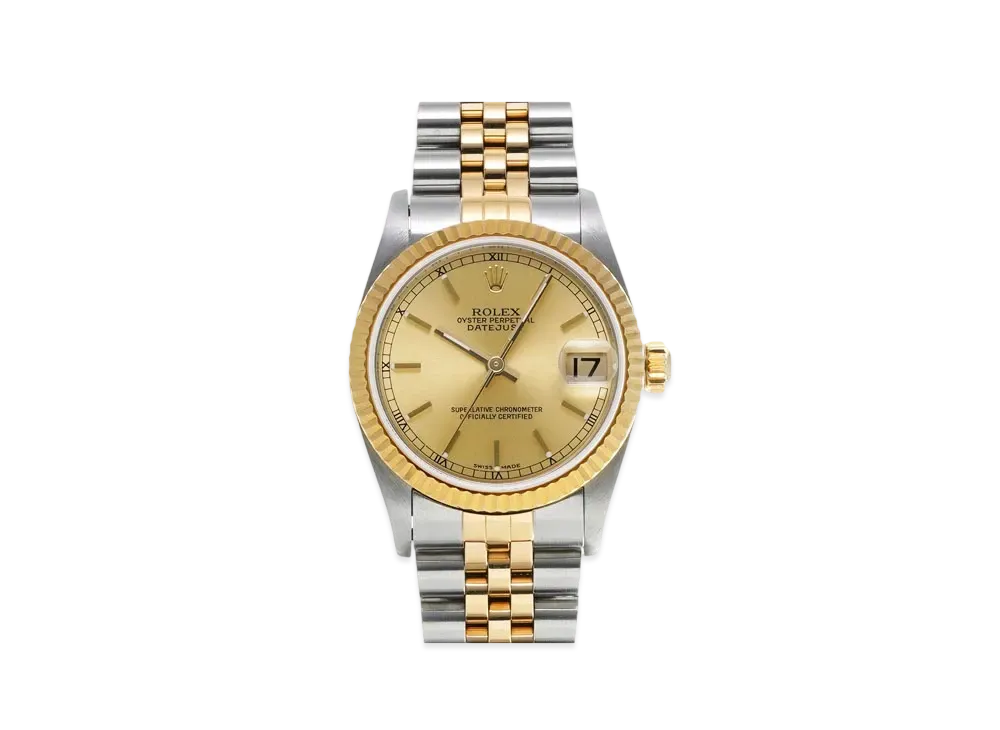 ROLEX Datejust "Champagne/Stainless Steel/Yellow Gold"