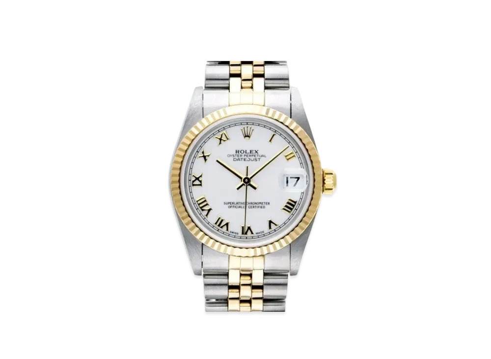 ROLEX Datejust "White Roman/Stainless Steel/Yellow Gold" 78273
