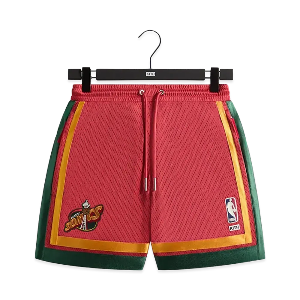 Kith x NBA All-Star Seattle SuperSonics Short "Crimson"