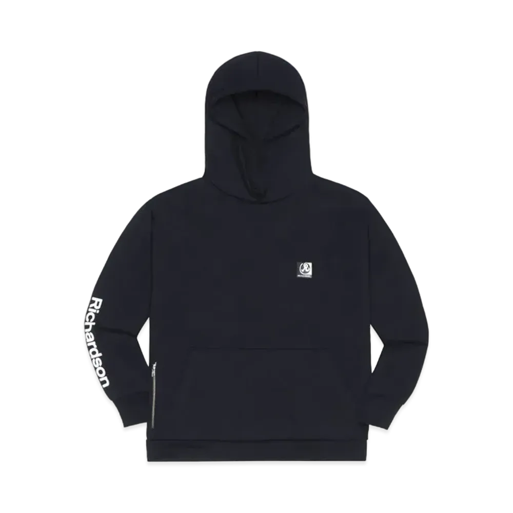 Richardson LOGO ZIP STASH HOODIE "Black"