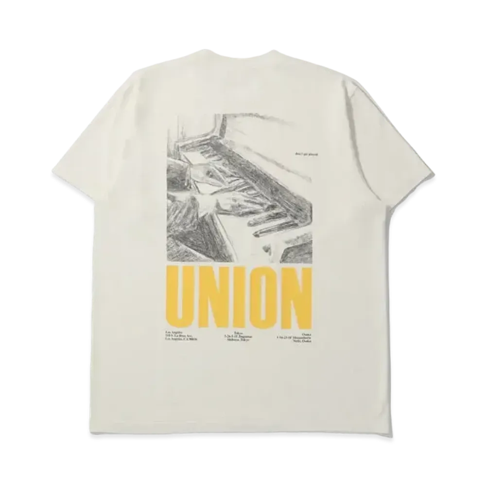 UNION Funky Piano S/S Tee "White"