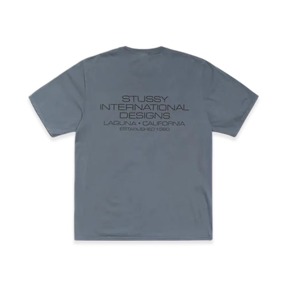 Stussy International Design Tee Pigment Dyed "Navy"