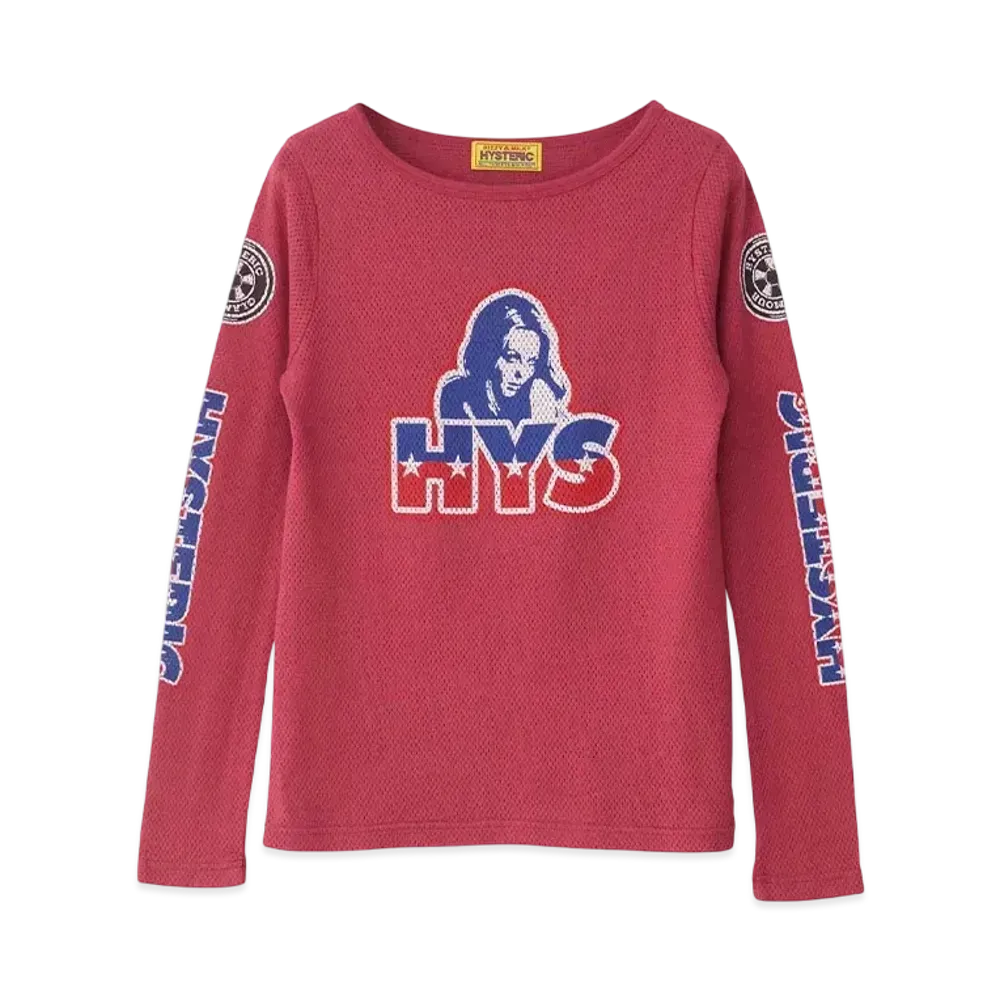 HYSTERIC GLAMOUR Burning Wheel T-Shirt "Pink"