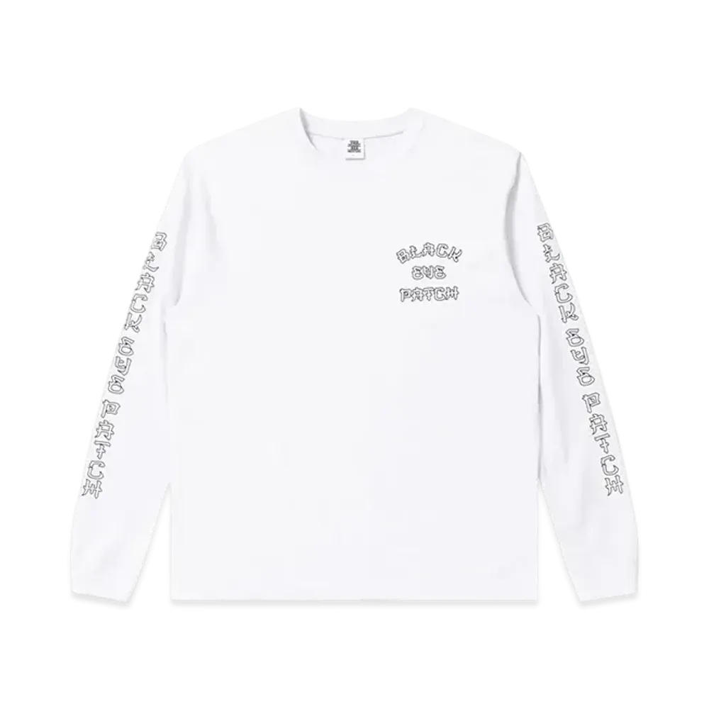 BlackEyePatch Kanji Logo L/S Tee "White"