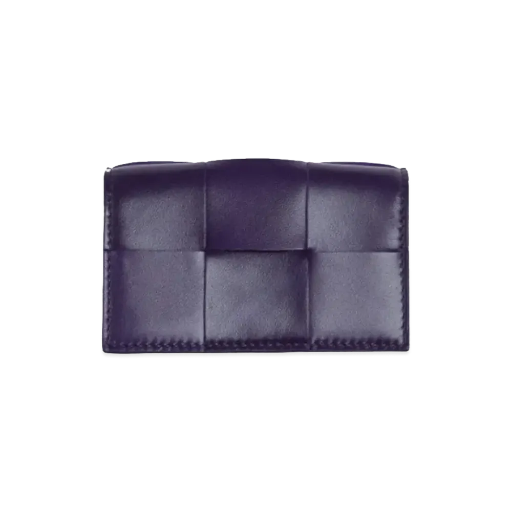Bottega Veneta Business Card Holder "Raisin"
