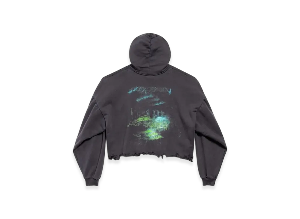 BALENCIAGA DIY インプリント クロップド パーカー バレンシアガ DIY インプリント クロップド フーディ
