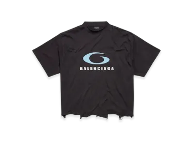 BALENCIAGA Loop Sports Icon Cropped T-Shirt "Black"
