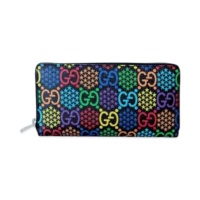 GUCCI GG Psychedelic Zip Around Wallet