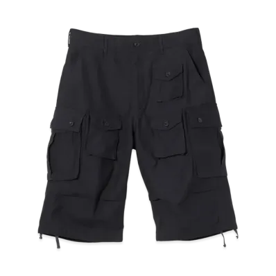 ENGINEERED GARMENTS FA Short - Cotton Reversed Sateen "Khaki"
