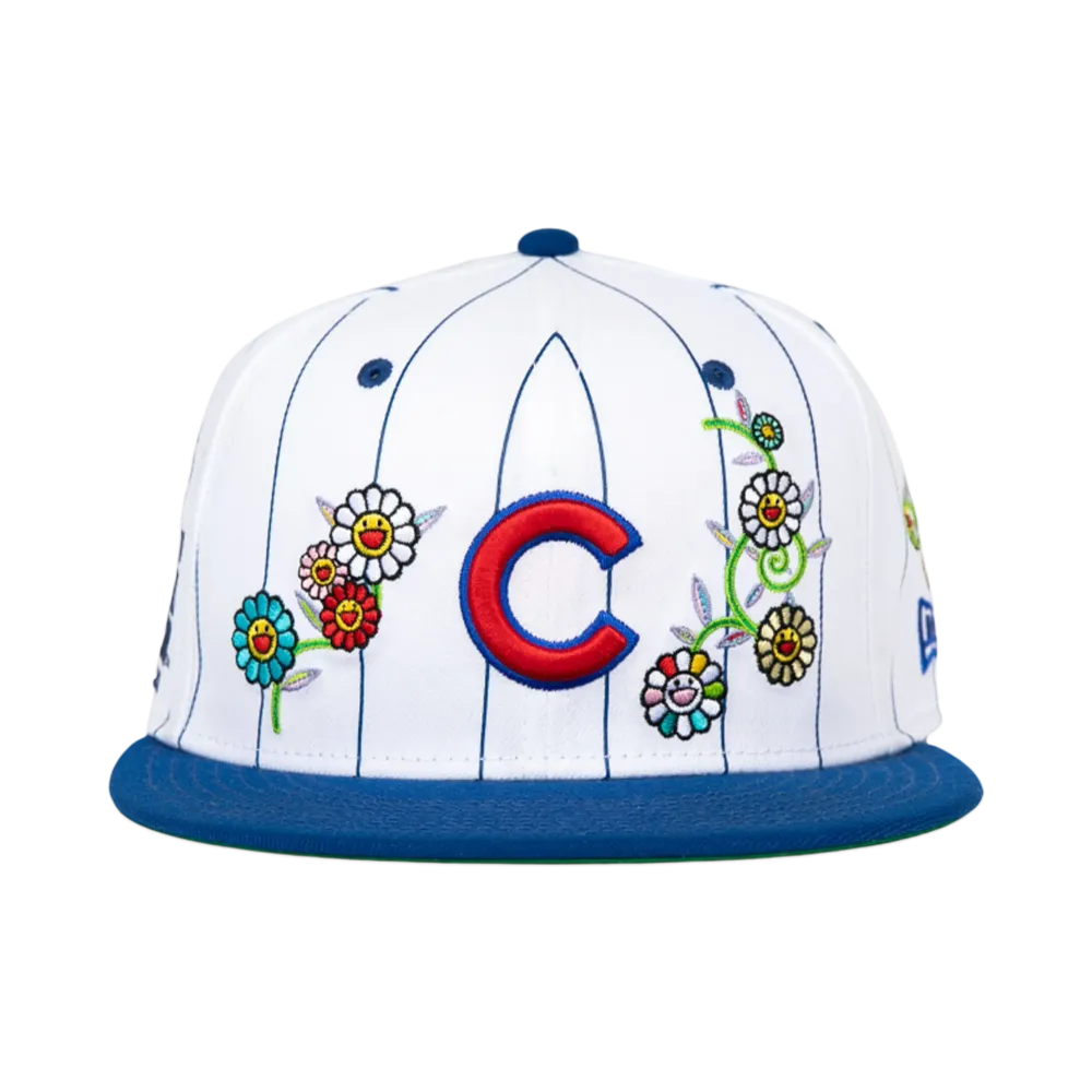 Takashi Murakami x MLB World Tour Tokyo Series 2025 New Era 9Fifty Cubs Snapback Hat Complex Exclusive "White"