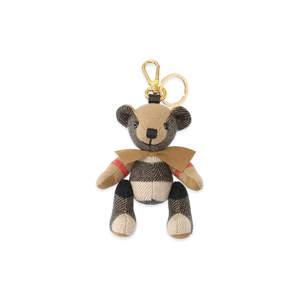 Burberry Women's Thomas Bear Keychain Charm "Beige"