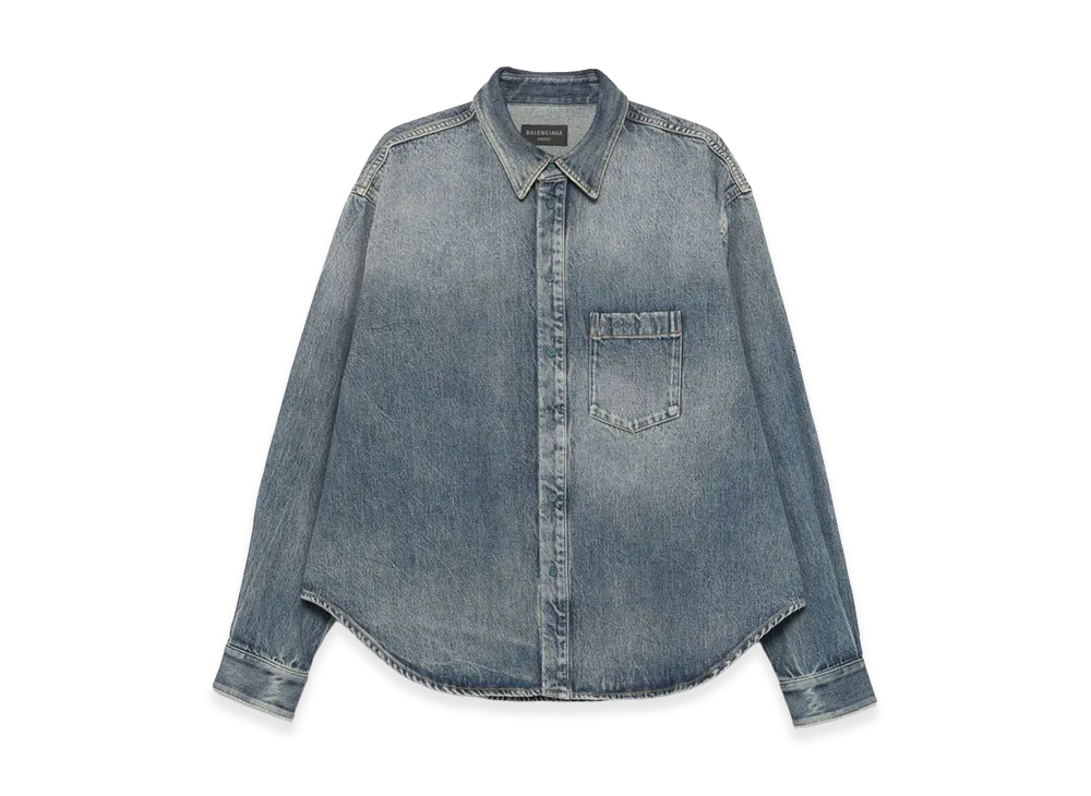 BALENCIAGA Women's Shirts "Sun Bleached Blue"
