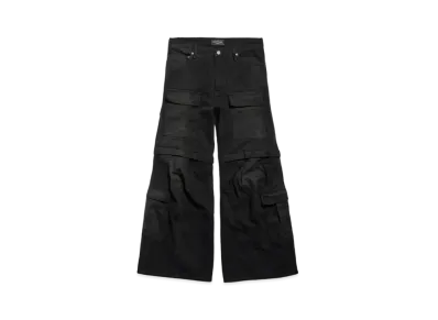 BALENCIAGA Flared Cargo Pants "Black"